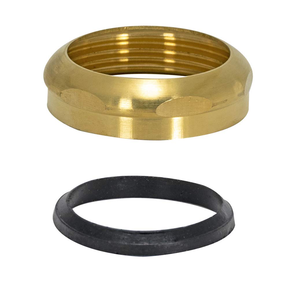 ののたん Eastman 35061 Slip Joint Nut with Washer, Brass, Acorn Nuts